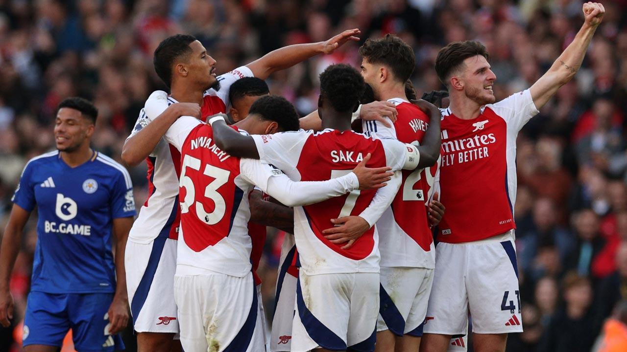 EPL: Mikel Arteta happy with Arsenal's cool heads in late Leicester win