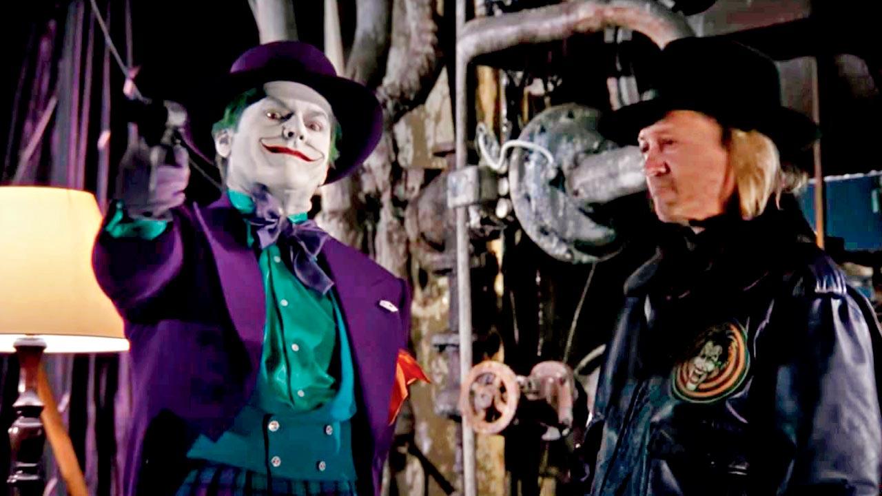 Jack Nicholson (left) in Batman (1989). Pics Courtesy/Youtube