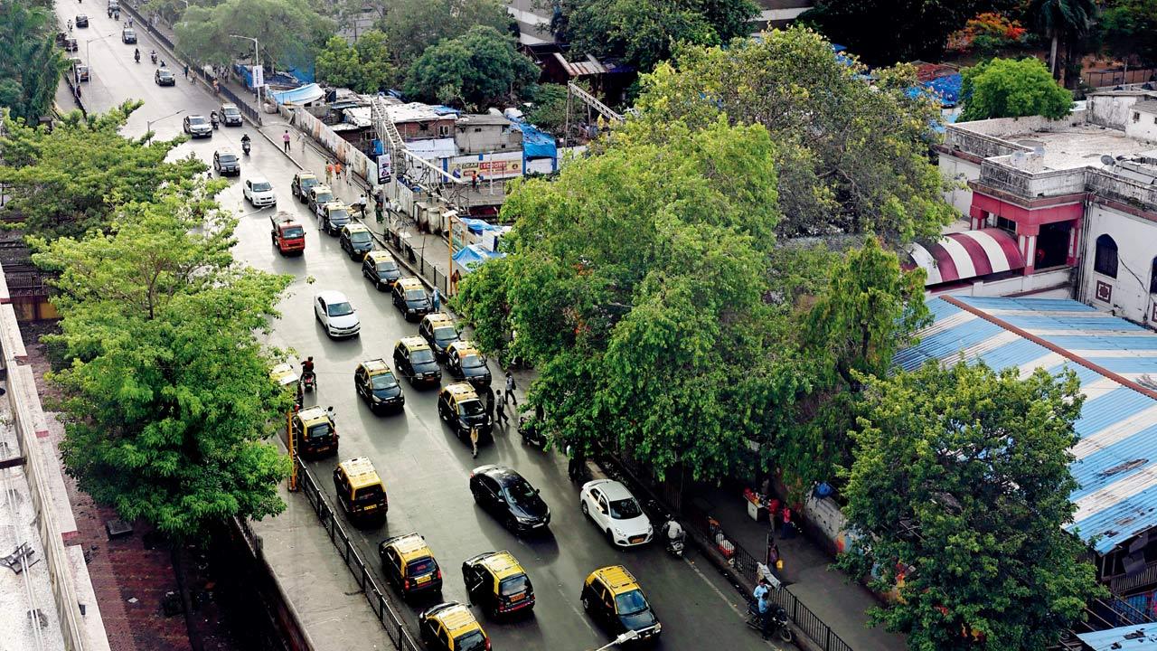 An aerial view of Bellasis bridge on June 25. Pic/Kirti Surve Parade