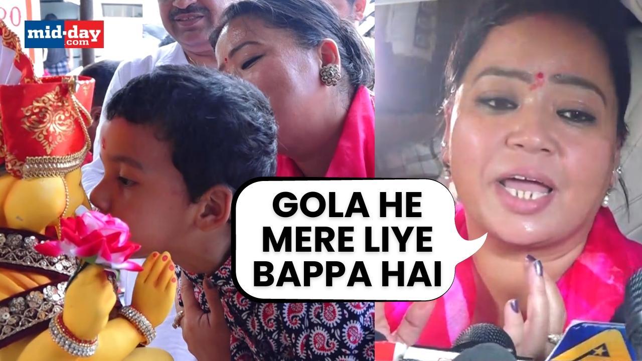 Ganesh Chaturthi 2024: Bharti Singh and her adorable son Gola bring Bappa home