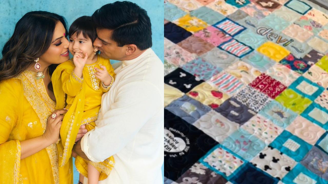 Bipasha Basu promotes sustainability as she crafts quilts from Devi's clothes