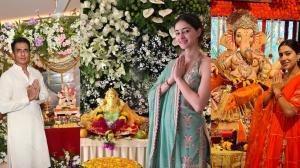 In Pics: Ananya Panday, Sonu Sood, Sara Ali Khan bring home Bappa