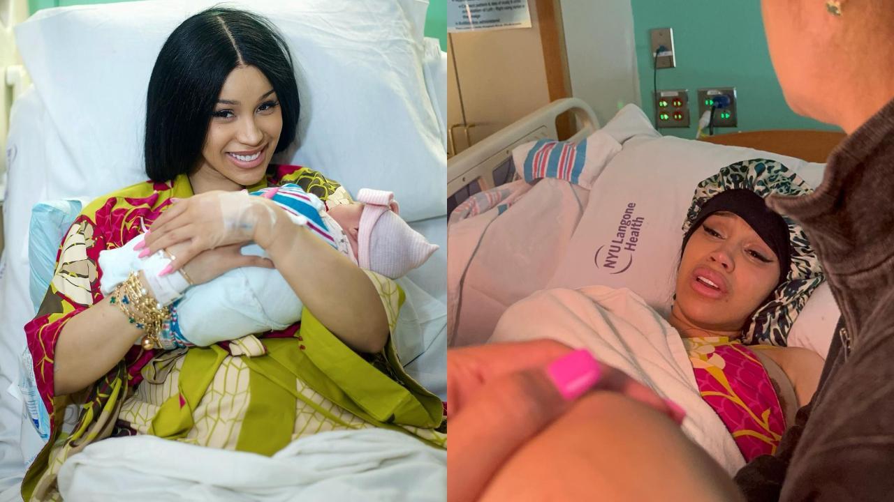 Cardi B welcomes third baby with Offset weeks after filing for divorce, shares first photo of baby girl