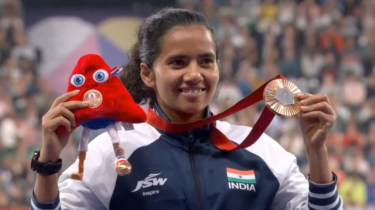 Preethi Pal, a farmer's daughter from Muzaffarnagar in Uttar Pradesh, had clinched India's first athletics medal in a Paralympics track event, winning a bronze in the women's T35 100m competition with a personal best time of 14.21 seconds