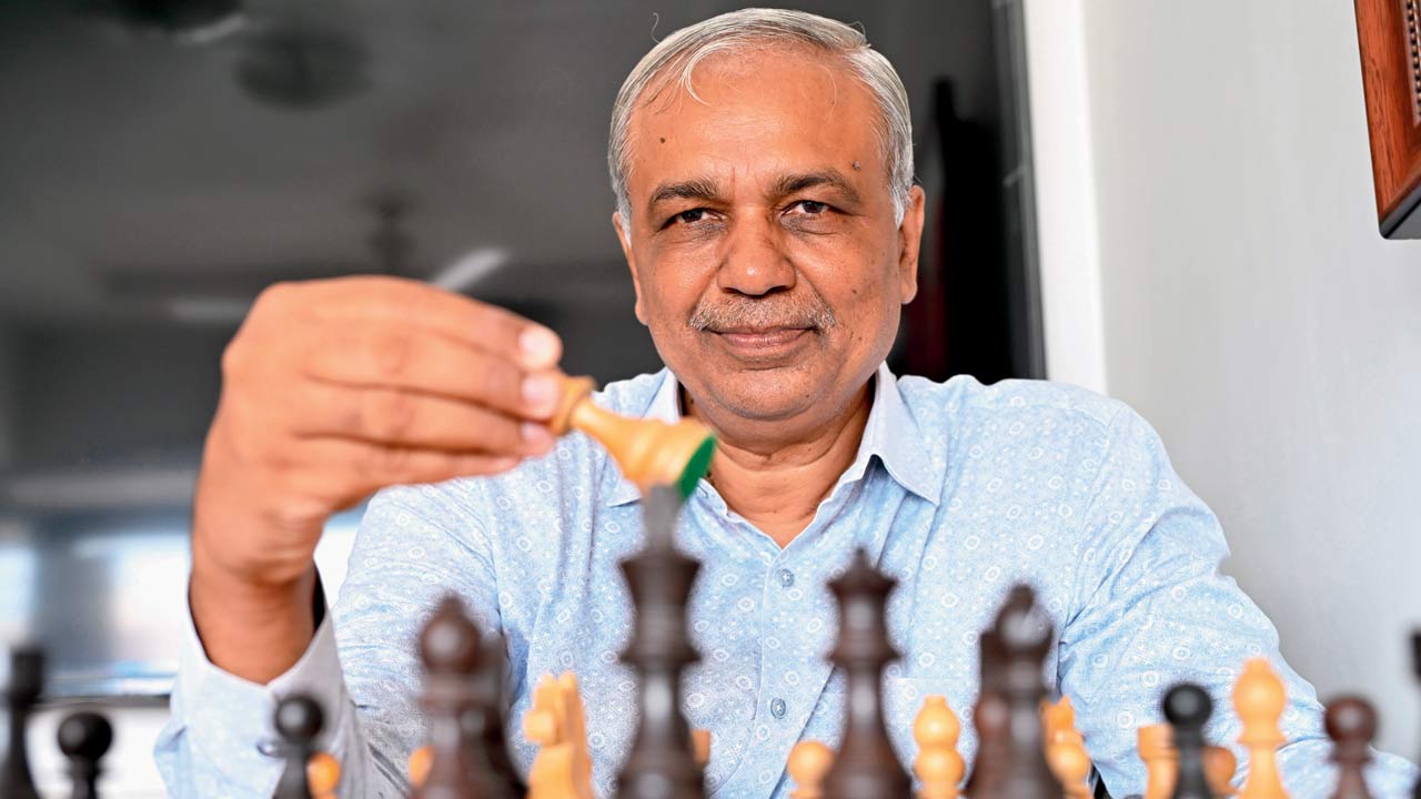 Praful Zaveri, coach, Indian Chess School. Pic/Nimesh Dave