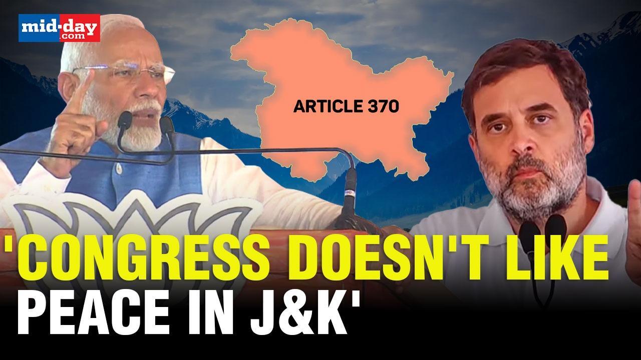 PM Modi's brutal attack on J&K over Article 370 - WATCH