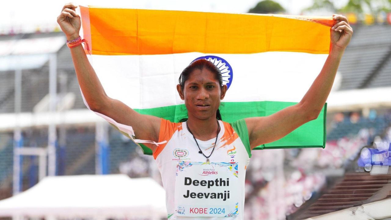 Paris Paralympics 2024: Deepthi Jeevanji bags bronze in women’s 400m, earns India its 16th medal