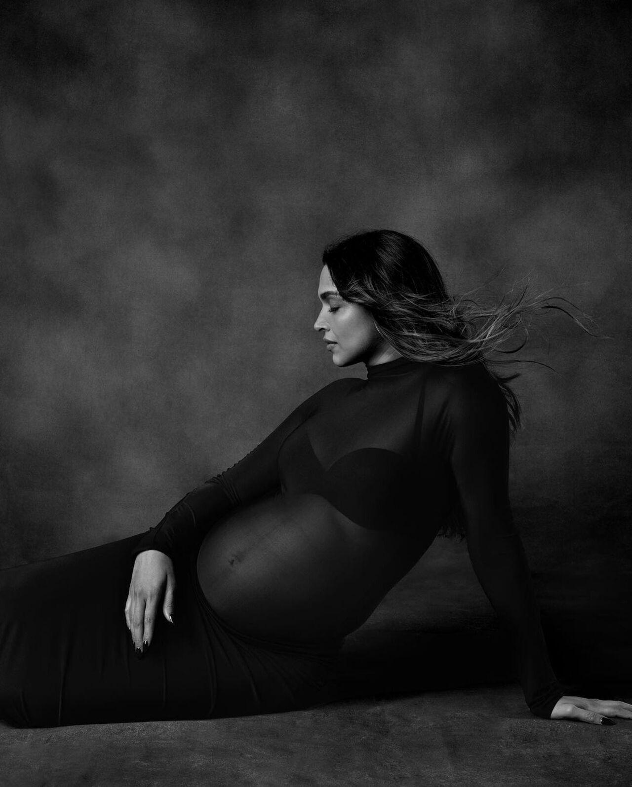 She embodied elegance and grace, setting a new standard for maternity fashion, while Ranveer Singh, is proudly seen beside her.