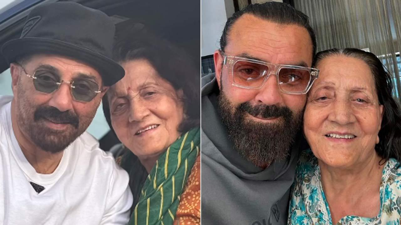Sunny, Bobby Deol share adorable post for their mom Prakash Kaur on her birthday