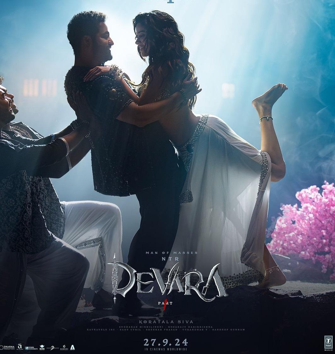 Devara - Part 1 (September 27) - Theatre releaseIn this movie, Saif Ali Khan plays the main villain, Bhaira, with Janhvi Kapoor as the lead actress. Both Saif and Janhvi are making their Tollywood debuts. The film also stars Jr NTR and is directed by Koratala Siva, produced by Yuvasudha Arts and NTR Arts.