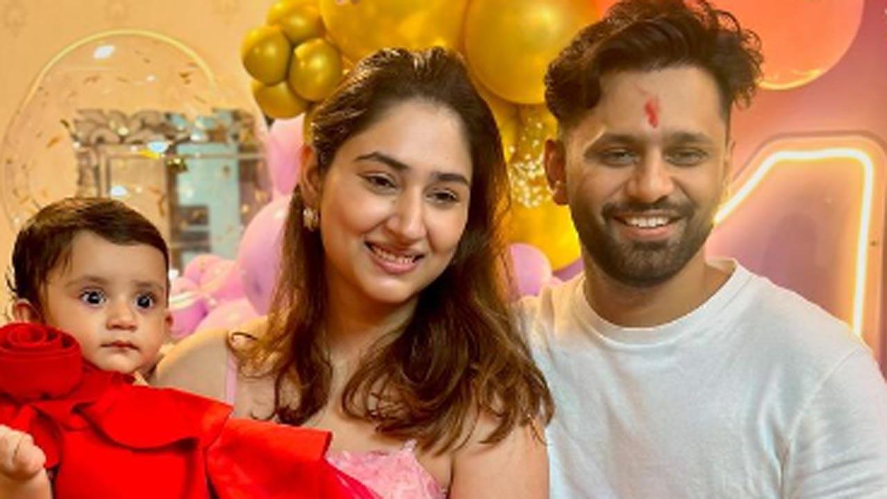 Rahul Vaidya, Disha Parmar celebrate daughter Navya's first birthday 