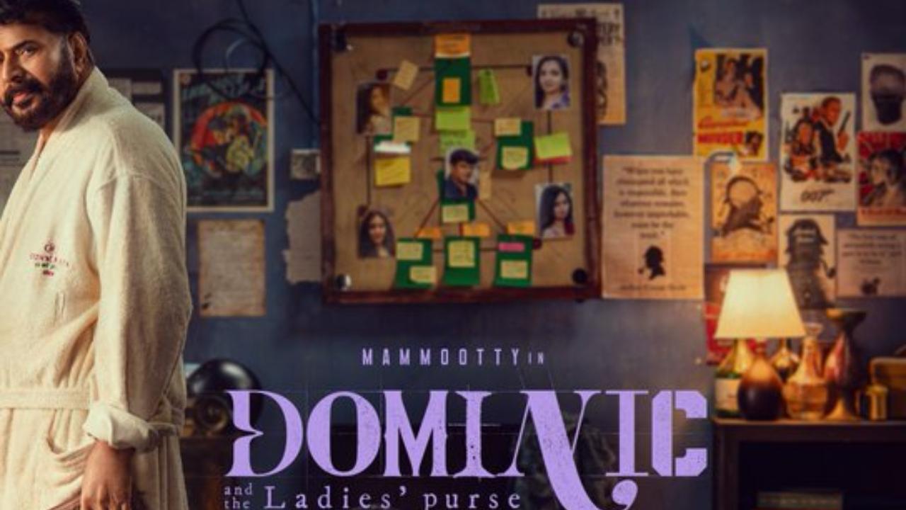 The movie, titled Dominic and the Ladies' Purse, had its first poster released on Mammootty's birthday, sparking excitement around the interesting title, take a look