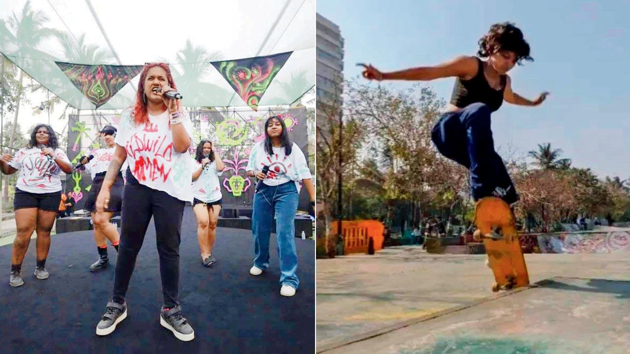 Wild Wild Women in performance; (right) Shruti Bhosle. Pics Courtesy/Instagram