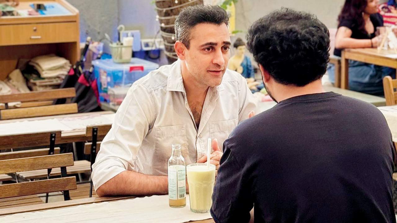 Imran Khan at the Korean café