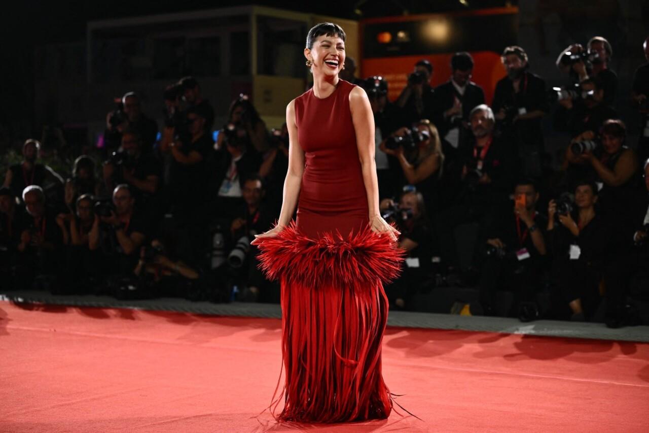 ‘Money Heist’ fame Spanish actress Ursula Corbero attended the red carpet for the movie ‘El Jockey’ (Kill the Jockey). 