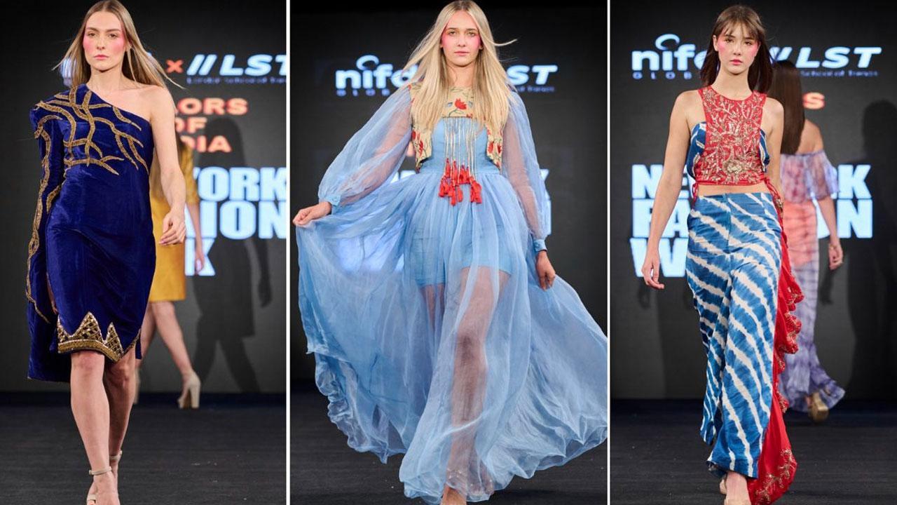 New York Fashion Week 2024 NIFD Global's Colors of India Collection Celebrates Eco-Friendly Fashion and Traditional Artistry