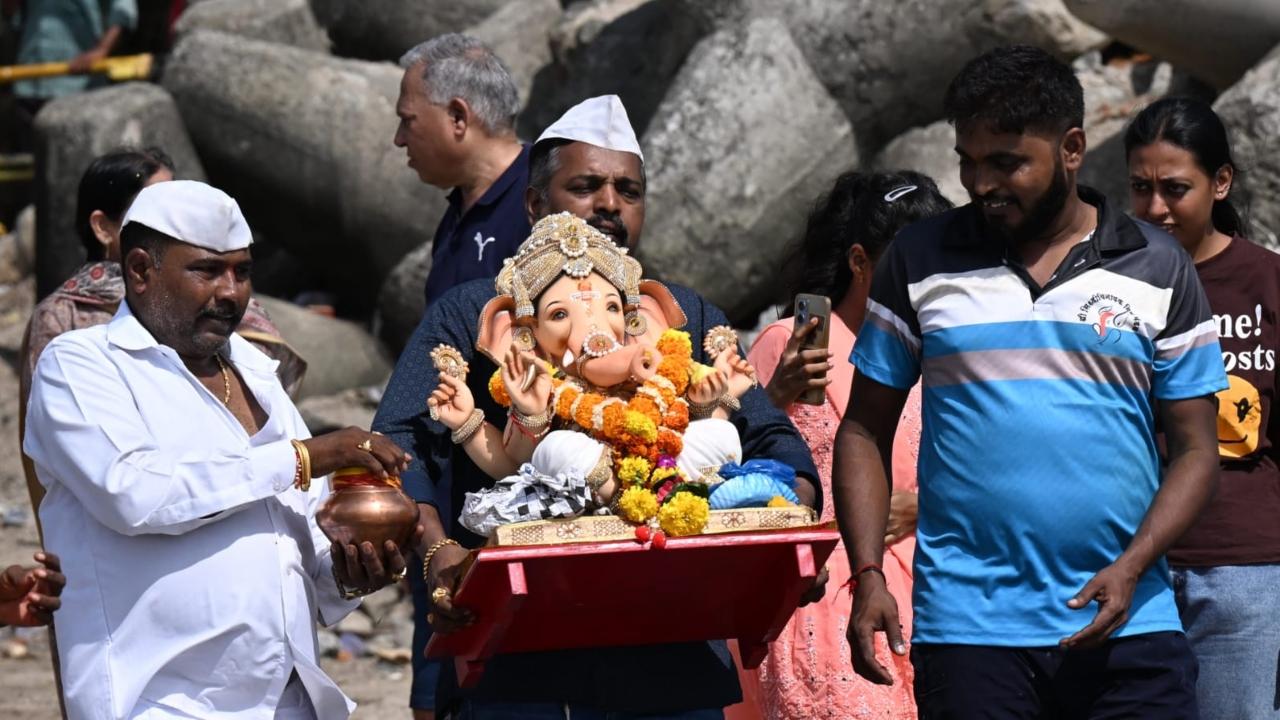 The 'Ganesh Chaturthi' festival, which began on September 7, concludes with 'Anant Chaturdashi' on Tuesday
