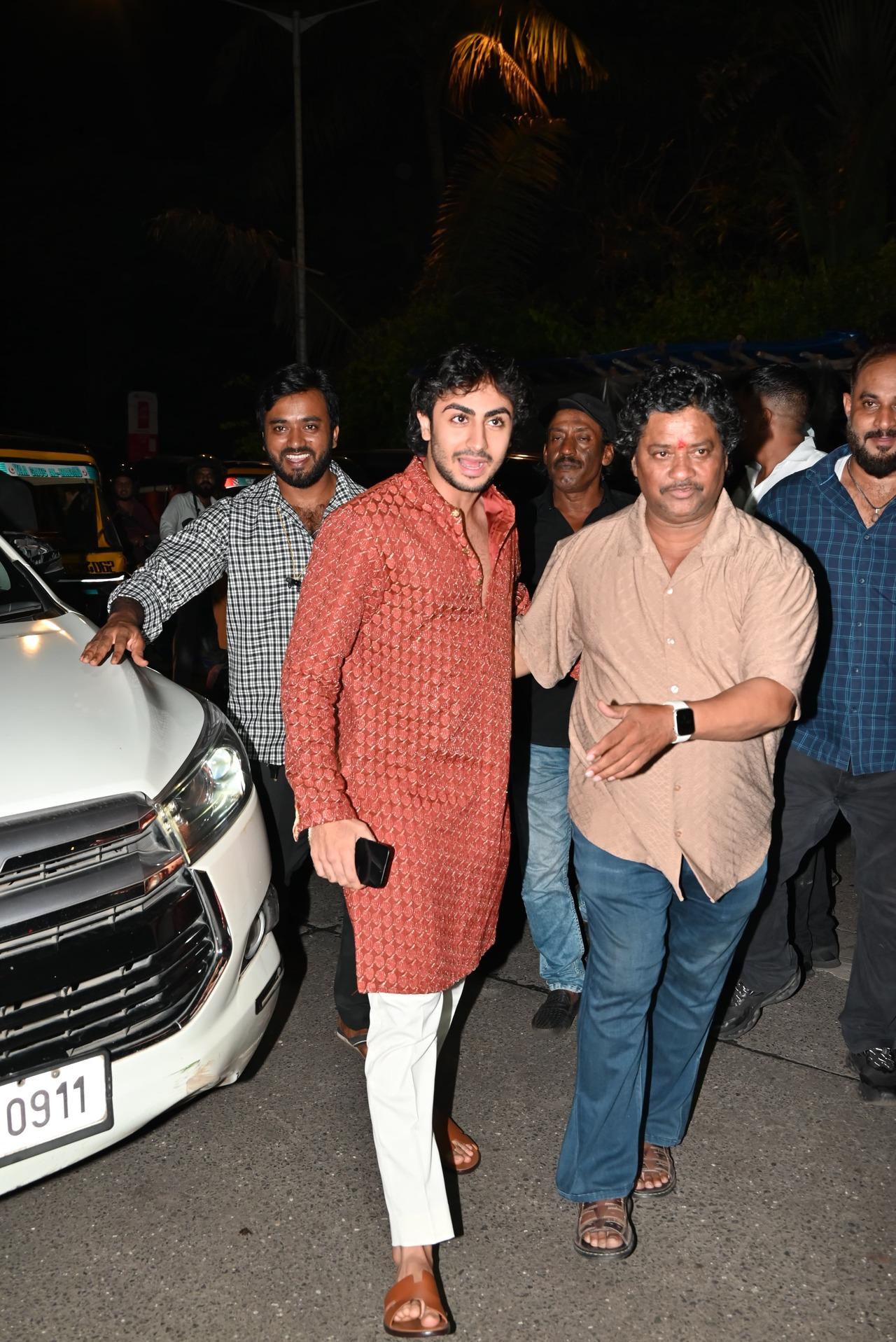 Arbaaz Khan's son Arhaan at the Ganesh visarjan celebrations