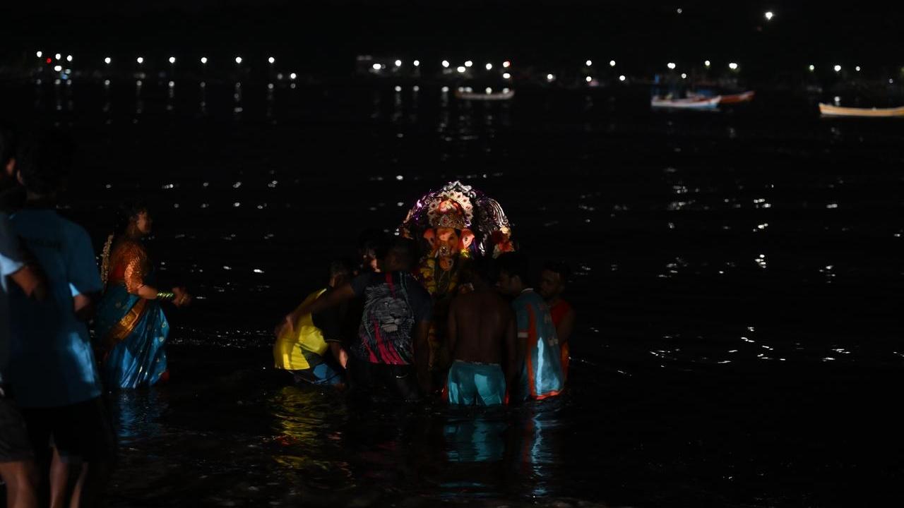 Upto 12 am on Sunday, a total of 62,569 idols had been immersed across various locations in the city