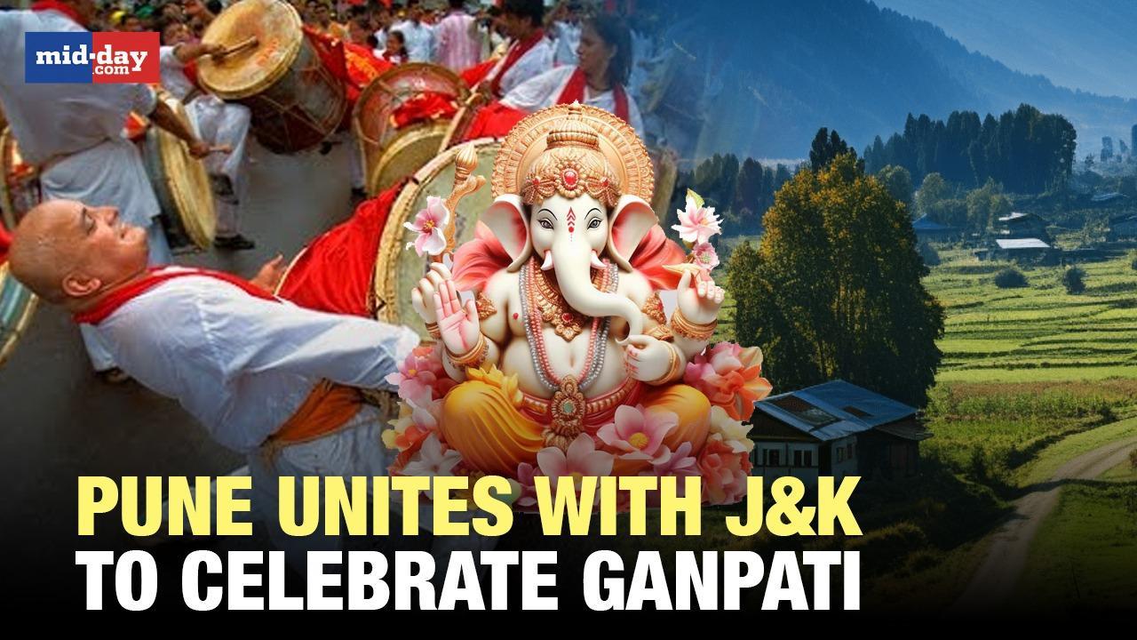 Pune & J&K unite to celebrate  Ganeshotsav - WATCH