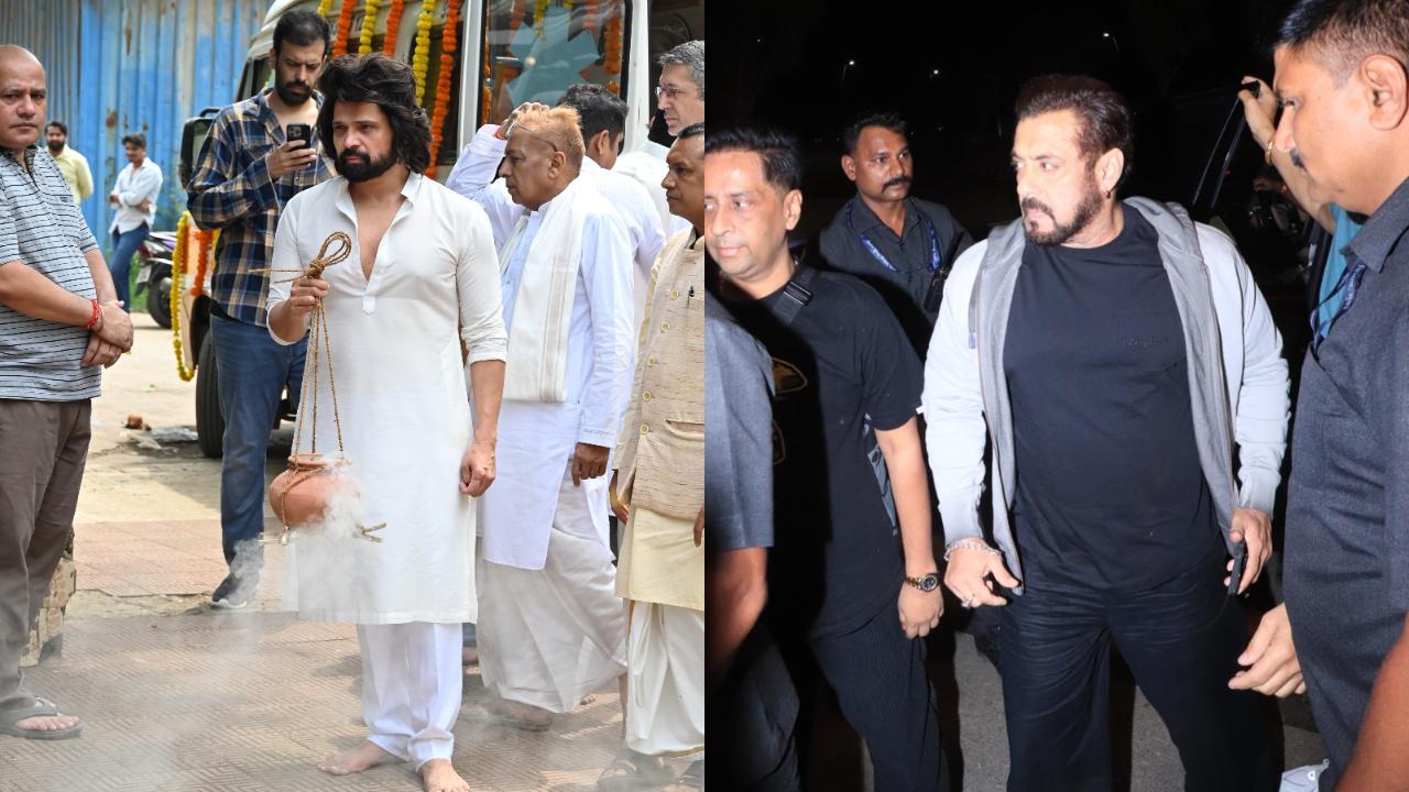 Spotted in the city: Salman's heavy security, Himesh at father's last rites