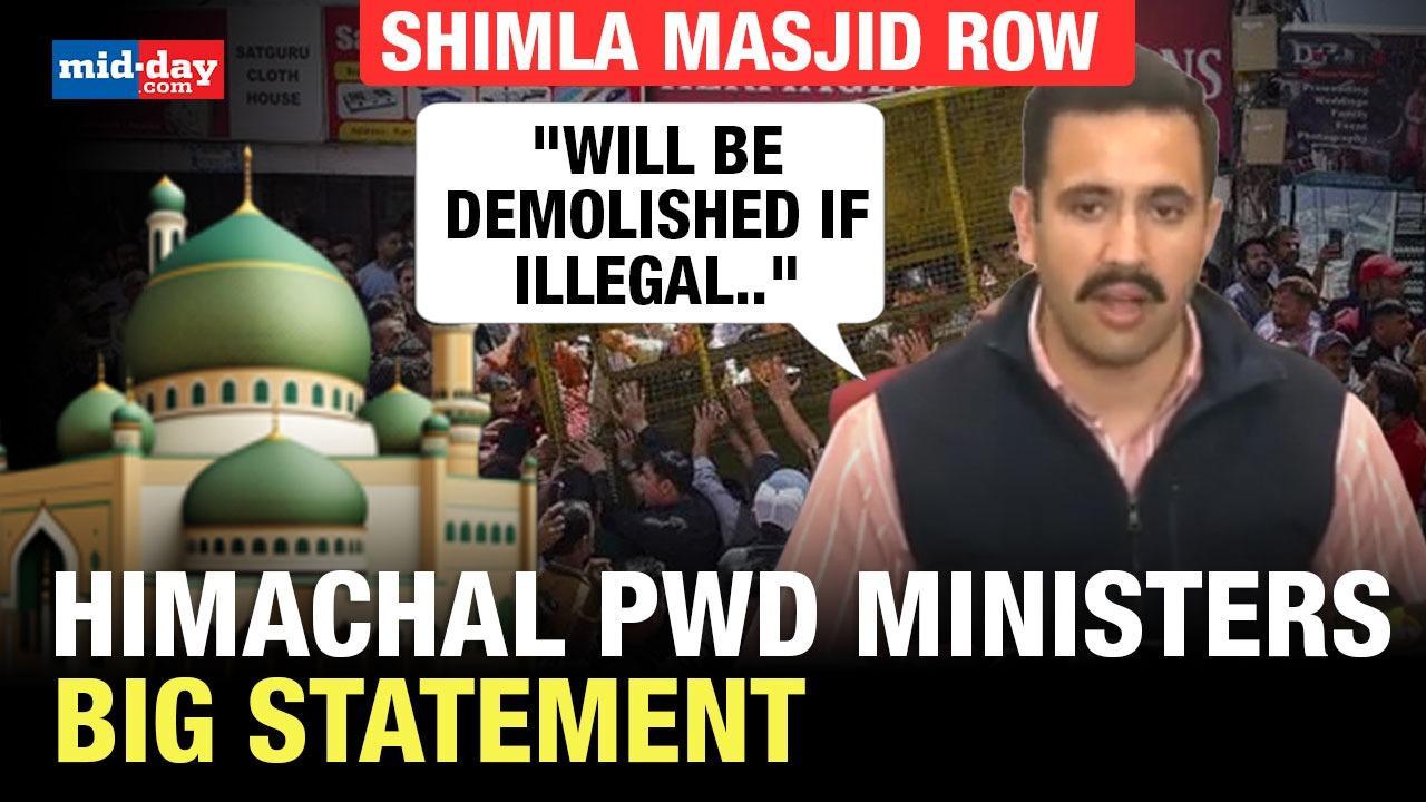 Himachal PWD Minister's big statement on Shimla Masjid row - WATCH