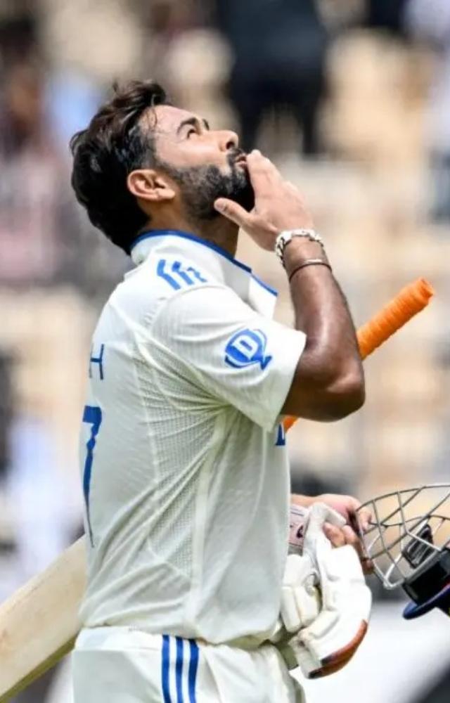 Rishabh Pant playing his comeback Test match played a knock of 109 runs off 176 deliveries which was laced with 10 fours and 4 sixes
