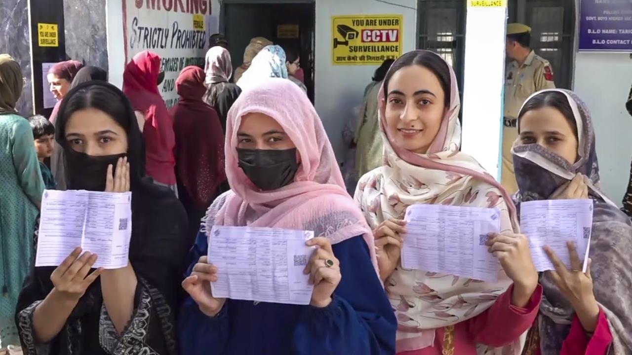 In the Kashmir valley, the Pahalgam segment recorded the highest turnout of 67.86 per cent. It was followed by D H Pora at 65.21 per cent, Kulgam at 59.58, Kokernag at 58 per cent and Dooru at 57.90 per cent