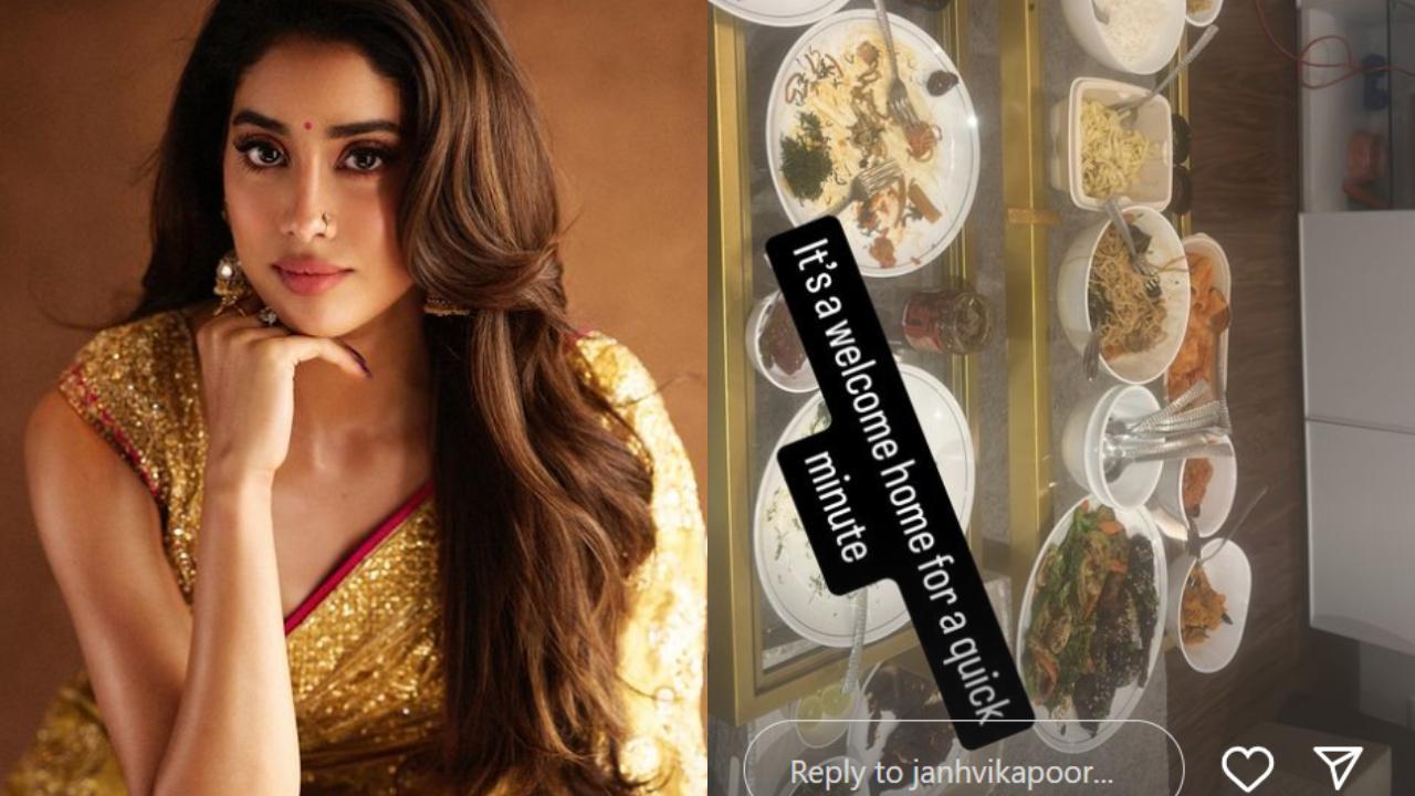 Janhvi Kapoor's 'welcome home' dinner will leave you drooling!
