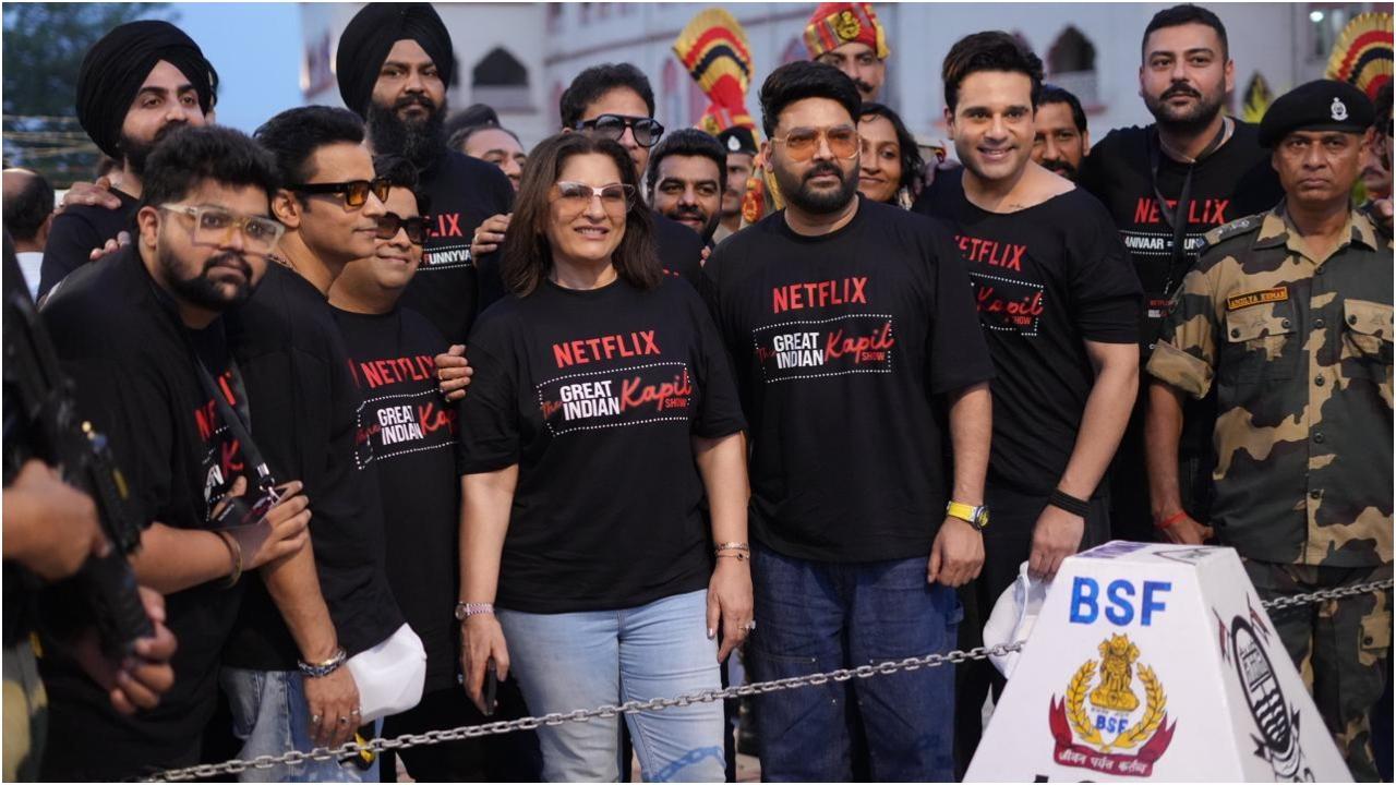 Kapil Sharma, Archana Puran Singh and team visit Attari-Wagah border ahead of season 2 of netflix show