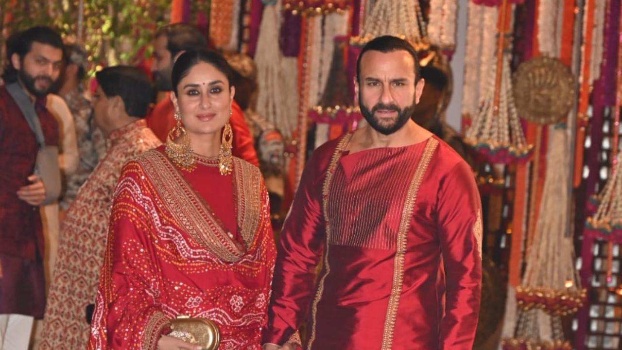 Kareena Kapoor, Saif Ali Khan at Ganesh Chaturthi celebration at Ambanis