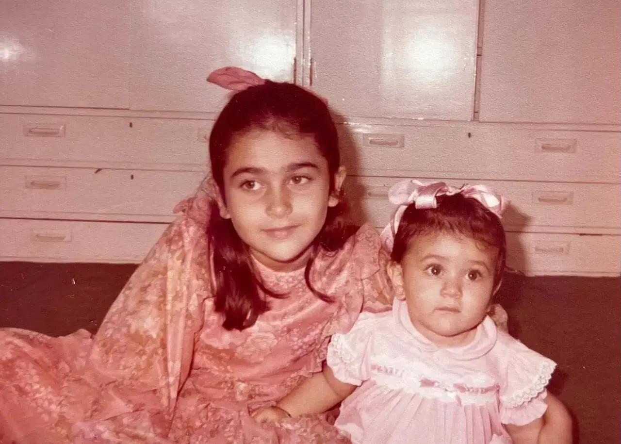 The Kapoor sisters have always had each others back! Here baby Karisma can be seen looking after her younger sister Kareena