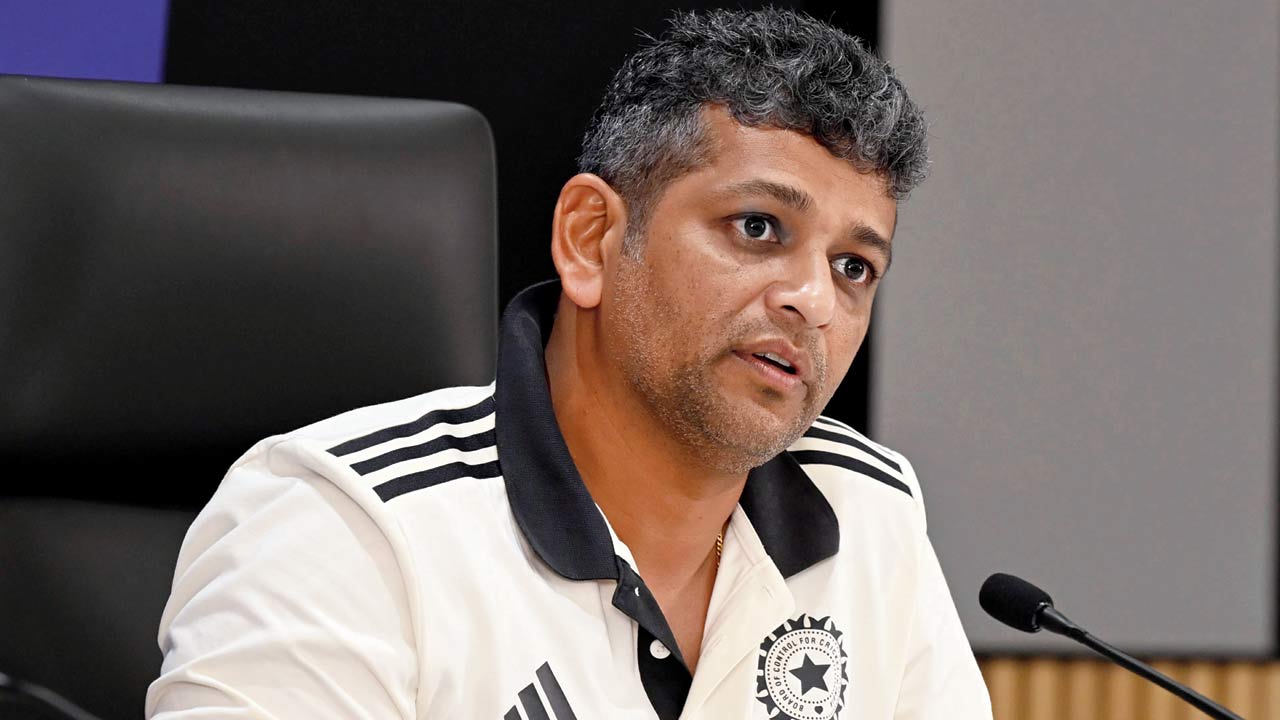Head coach Amol Muzumdar addresses the media. Pics/Ashish Raje