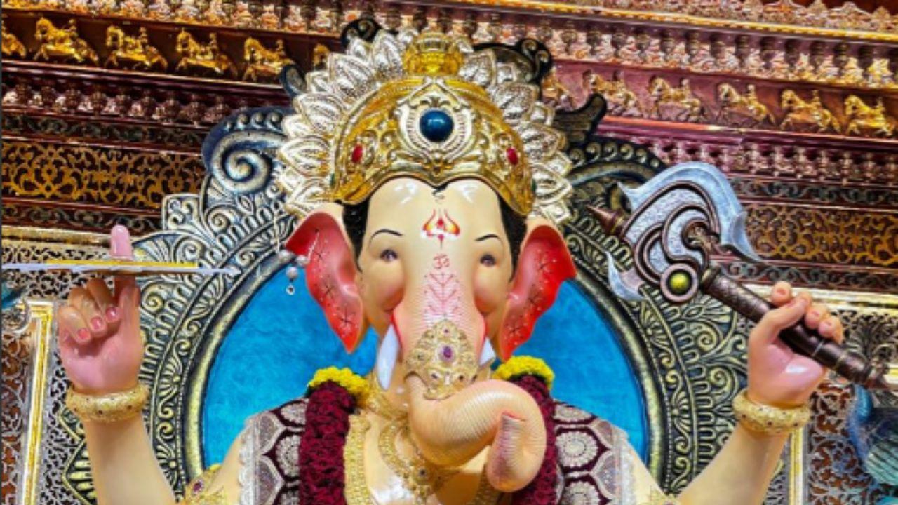 Lalbaugcha Raja of 2024 is being talked about specifically because of the golden crown adorned by the idol. 