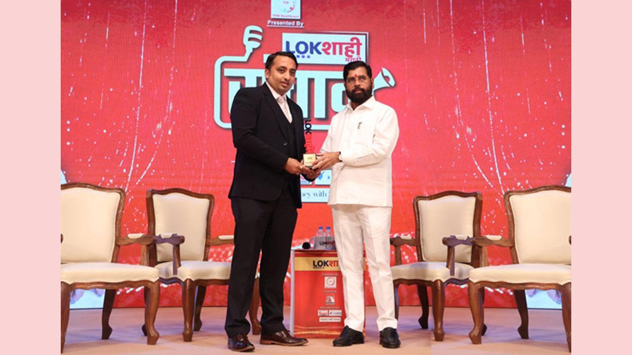 Digant Sharma awarded Excellence in Agriculture by CM Eknath Shinde for servicing 100000 Adivasi and Banjara farmers of Maharashtra