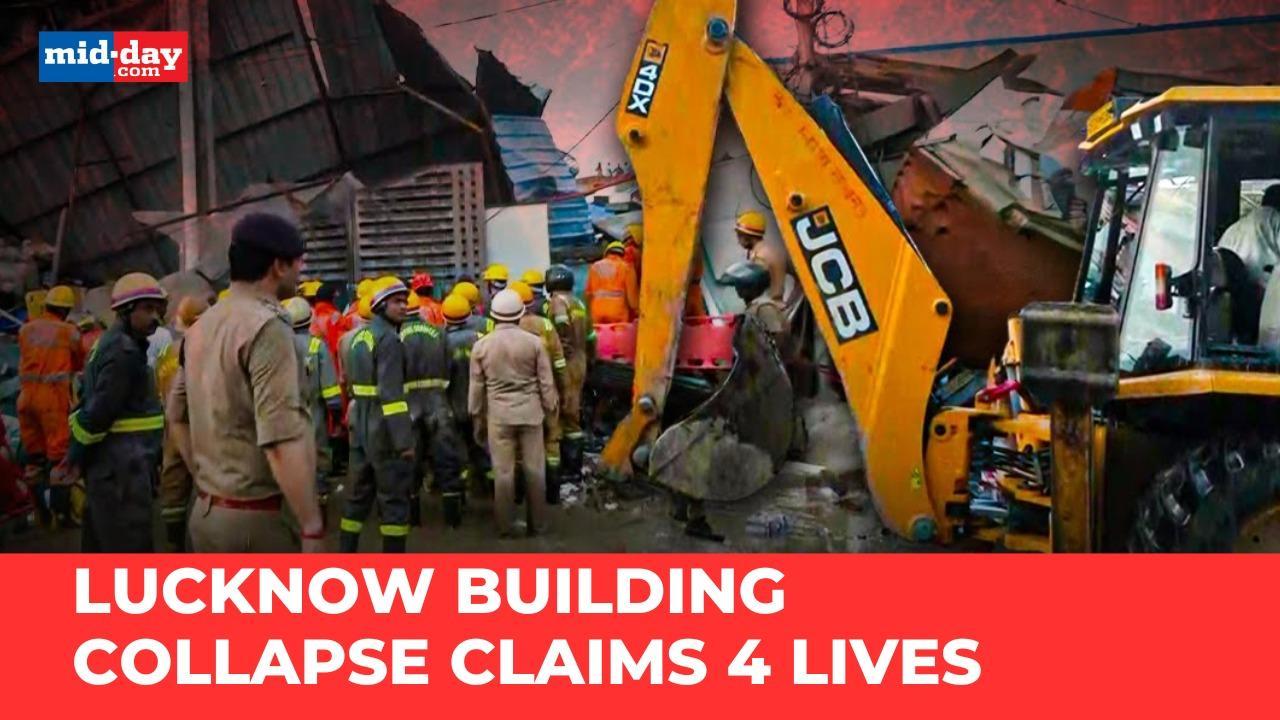 Lucknow building collapse: Tragic incident kills 4, Many feared trapped - WATCH