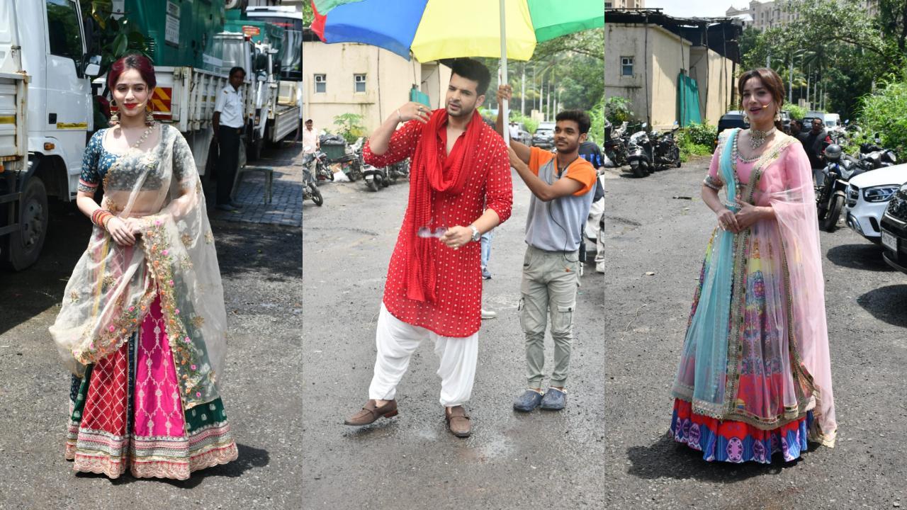 Celebs turn up in ethnic outfits on Laughter Chefs set