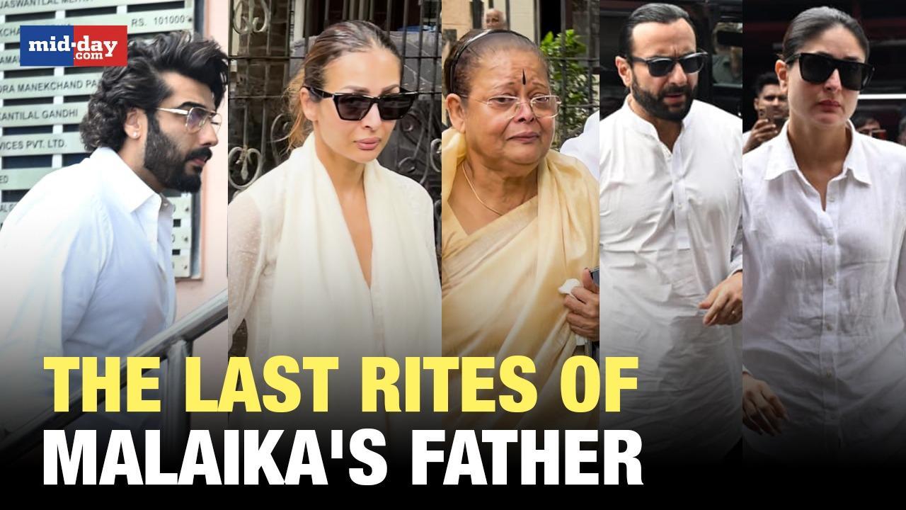 Kareena Kapoor, Arjun Kapoor At Malaika Arora’s Father’s Last Rites