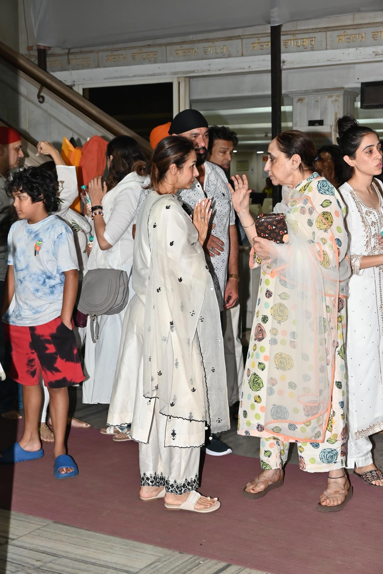 Malaika Arora and her family hosted a prayer meet for late stepfather Anil Mehta.