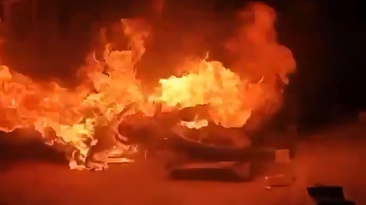 The group involved in the procession staged a protest outside the police station, demanding the arrest of those responsible for the violence.