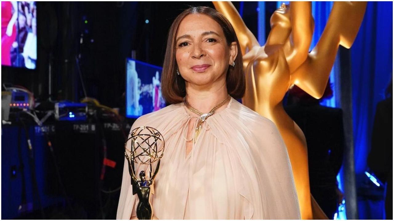 'Very menopausal' Maya Rudolph tears up on winning 6th Emmy of her career