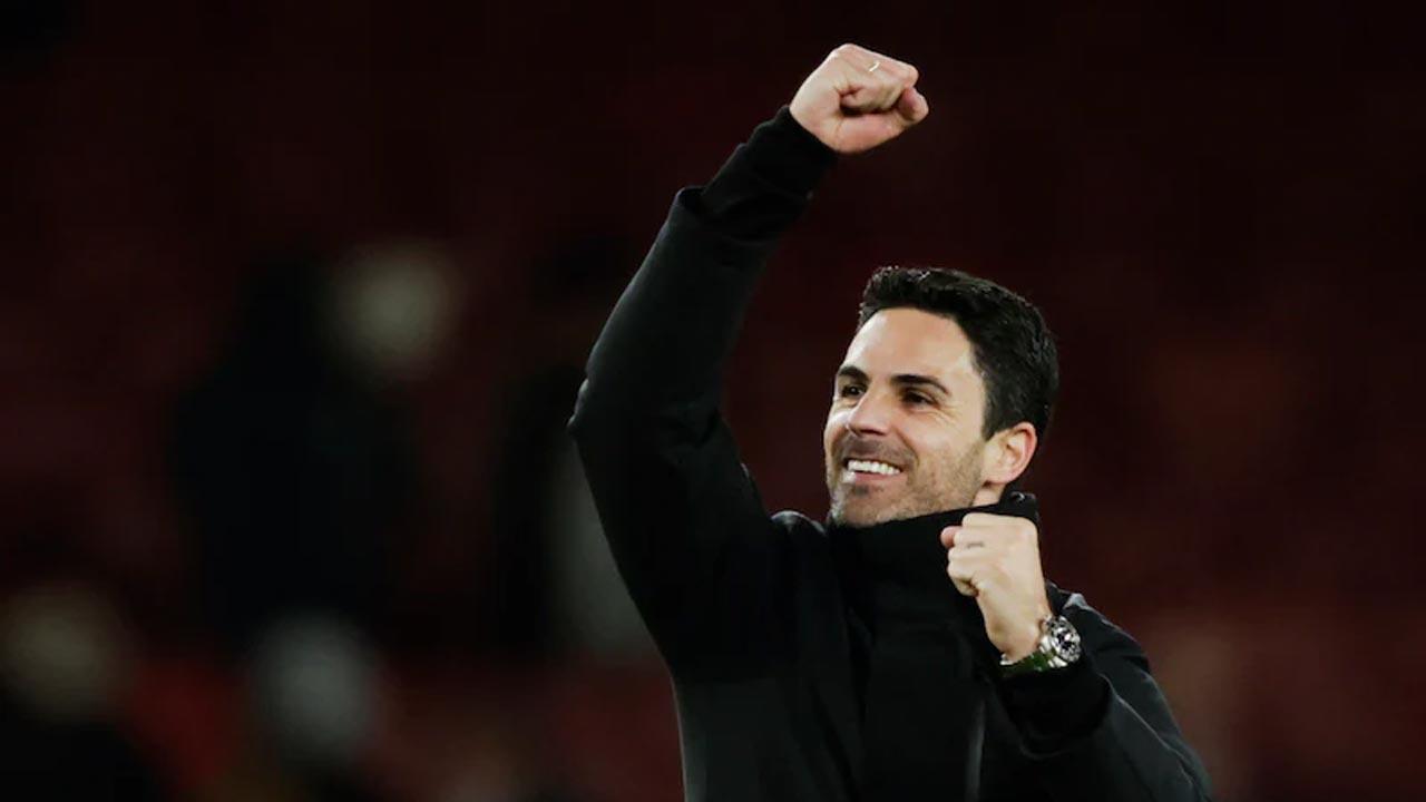 Mikel Arteta. Pic/AFP