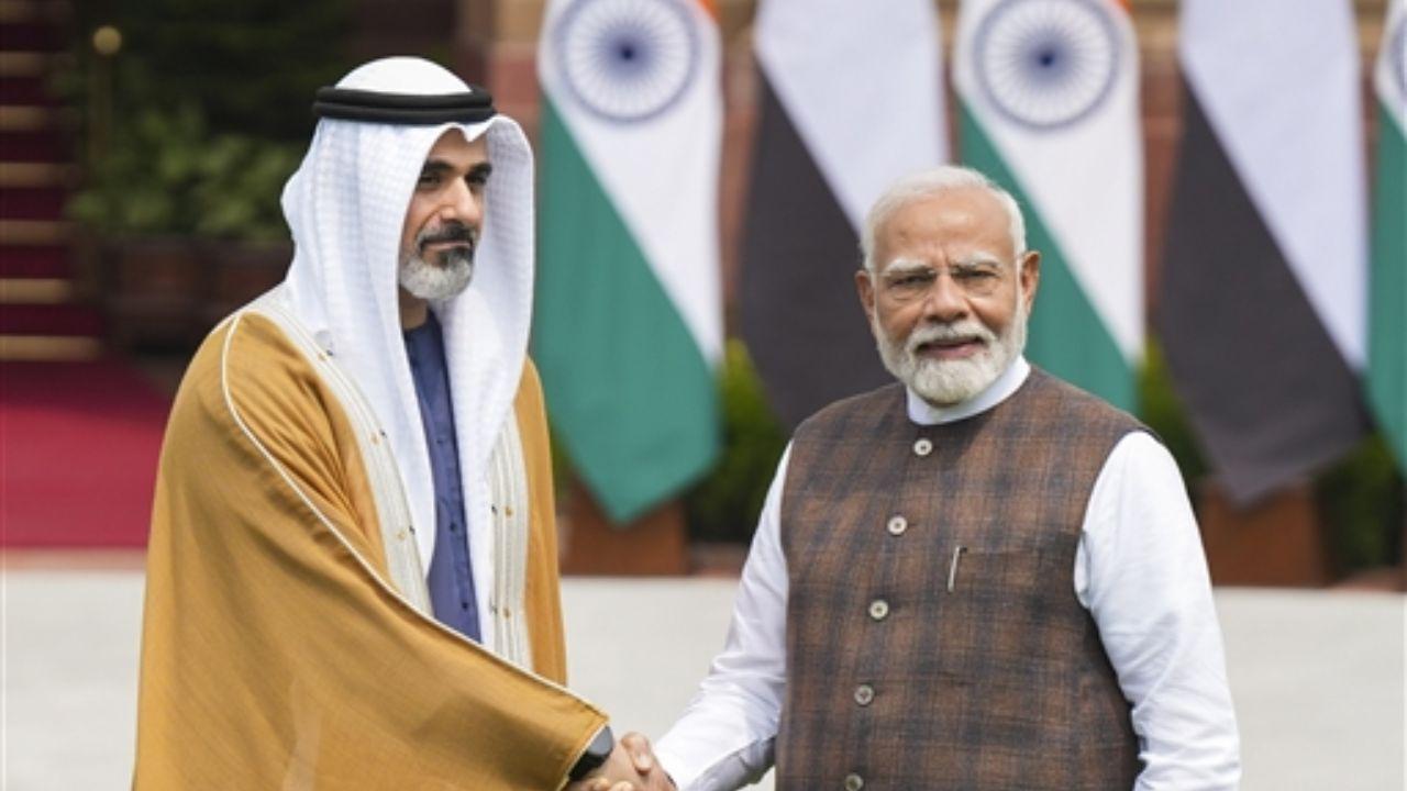 The meeting between the Crown Prince and Prime Minister Narendra Modi at Hyderabad House demonstrated the two leaders' strong bond, as they exchanged cordial greetings and engaged in conversations.