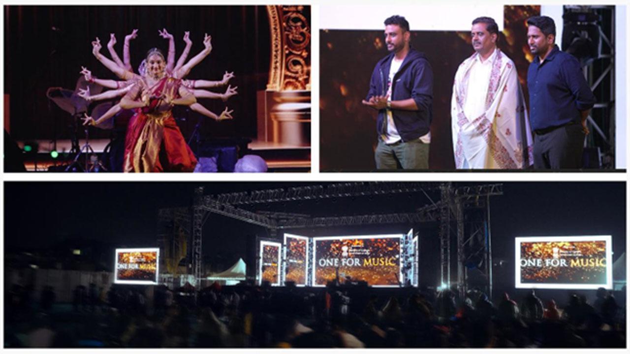 The One for Music event showcased Indian Music Art and Culture.