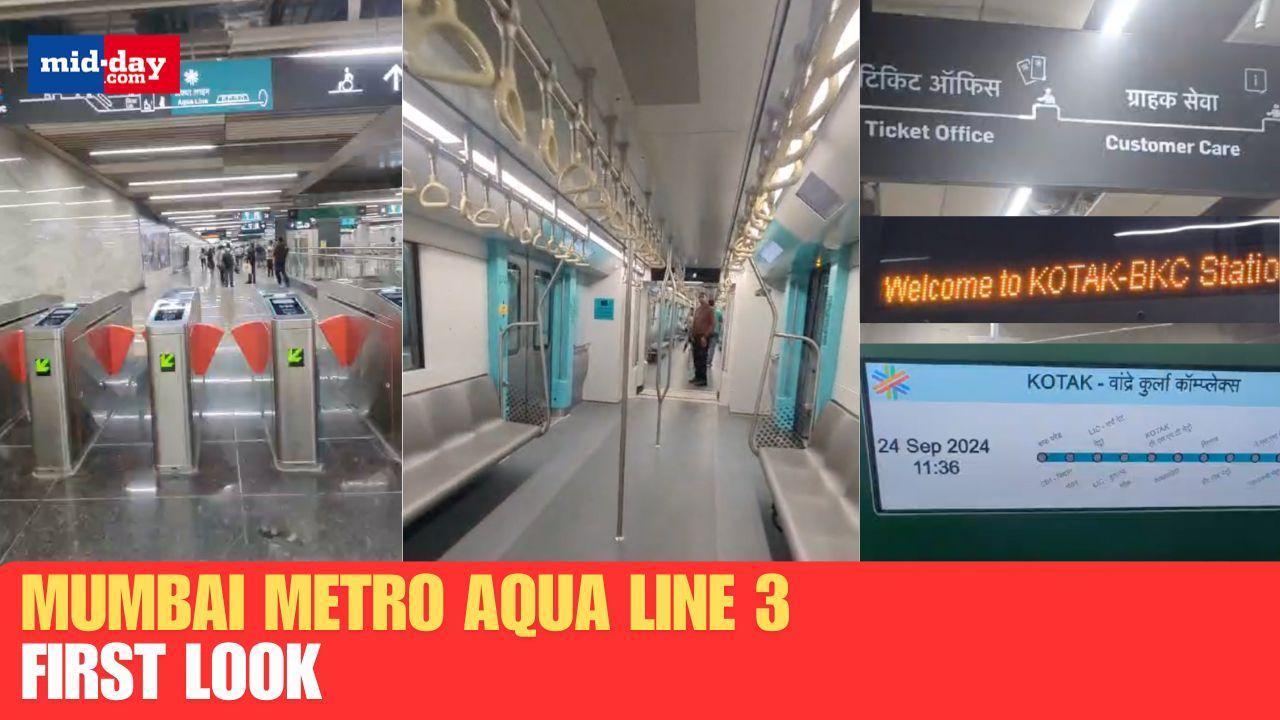 Watch: Stunning first look of Mumbai Metro Aqua Line 3 - WATCH