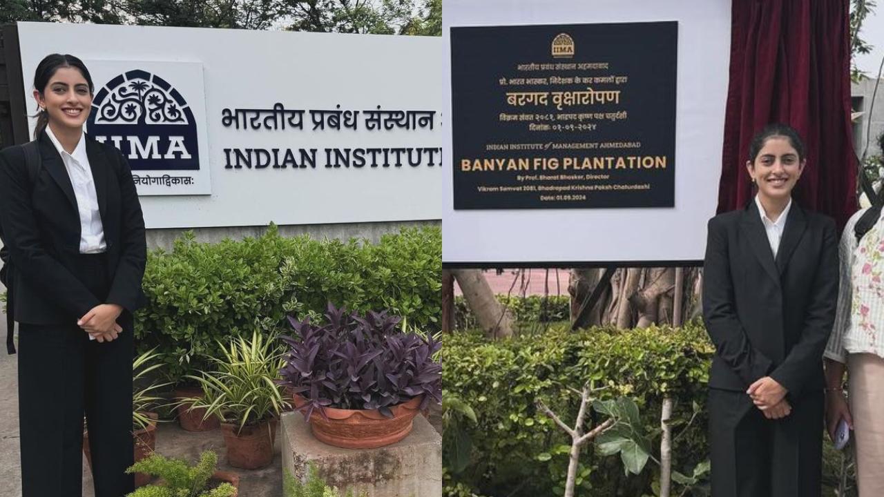 'Dream come true': Navya Naveli Nanda gets accepted into IIM Ahmedabad