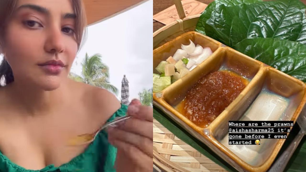 Neha Sharma enjoys delicious food in Thailand, check it out