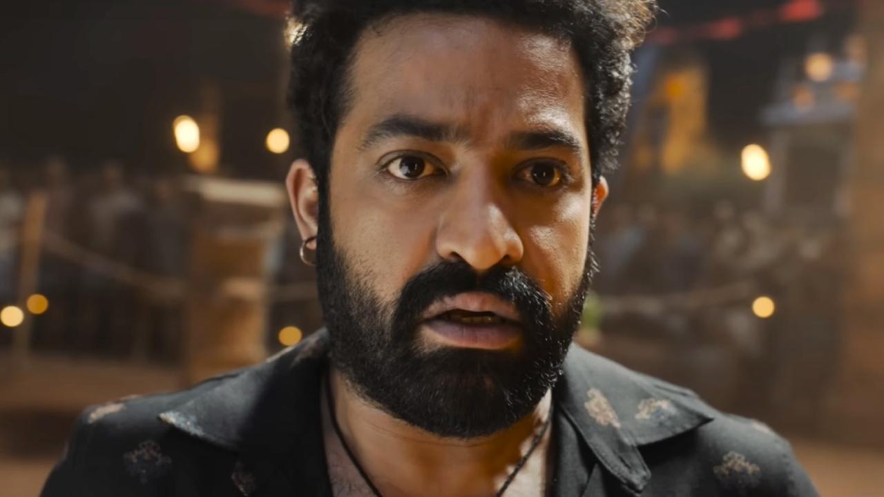‘Devara’ fans sacrifice a goat to celebrate the film’s release, pour its blood on Jr NTR’s poster