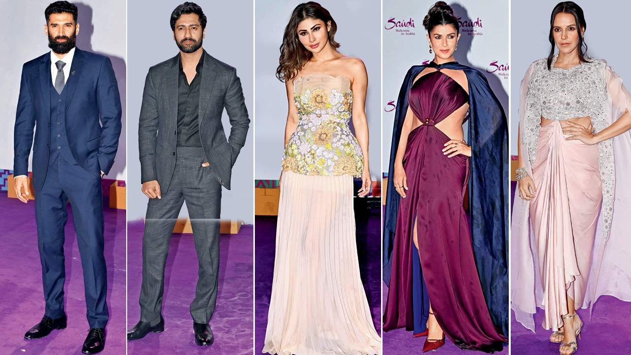Thirst trap: Vicky Kaushal and Aditya Roy Kapur; Pari hoon main: Mouni Roy; up, Up, and away: Nimrat Kaur and Neha Dhupia