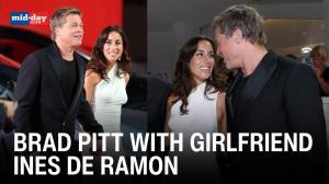 Brad Pitt spotted with girlfriend Ines de Ramon at 'Wolfs' premiere | Venice Film Festival